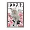 Stupell Industries Funny Floral Cat Magazine Floating Frame, design by Sasha